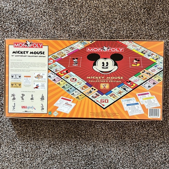 Disney Mickey Mouse 75th anniversary collectors edition Monopoly EUC - Picture 2 of 7